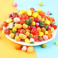 【hot】✠⊕▦ 10pcs Mixed Kawaii Fruits Diy Figurine for Decoration Figures Sculptures