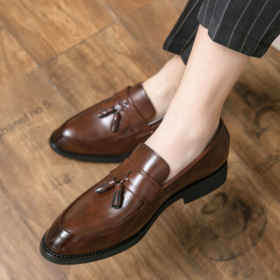 รองเท้าหนังสำหรับรองเท้าผู้ชายแบบทางการสำหรับผู้ชายรองเท้าเกาหลีรองเท้าหนังรองเท้าสวมสะดวกผู้ชายรองเท้าหนัง Loafers รองเท้าหนังรองเท้าแต่งงานรองเท้า Loafer ผู้ชายรองเท้าอ็อกซฟอร์ดอย่างเป็นทางการรองเท้าอย่างเป็นทางการรองเท้าบุรุษ
