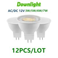 【CW】 12PCS MR16 GU5.3 low pressure AC/DC 12V 5W 6W 7W 120 degrees Warm Day Lamp