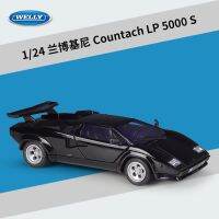 ยินดีต้อนรับ1:24 Countach Lp 5000 S Lp5000รถสปอร์ตแบบจำลองรถจากโลหะอัลลอยด์ของขวัญของเล่นแบบจำลอง