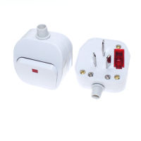 Austrlia 3 Pin Switch 250V 10A AC Power Plug With Switch Male Electrical Socket Fused Connect Cord Overload Protection AU New Zealand Adapter