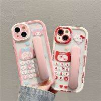 เคสโทรศัพท์ซิลิโคนนิ่มลายการ์ตูน Hello Kitty ของฉันเคสโทรศัพท์มือถือกับที่จับสำหรับ iPhone โทรศัพท์14 Pro Max 14 Plus 13 Pro Max ฝาหลังสำหรับ iPhone 12 Pro Max 11 Pro Max XR XS Max