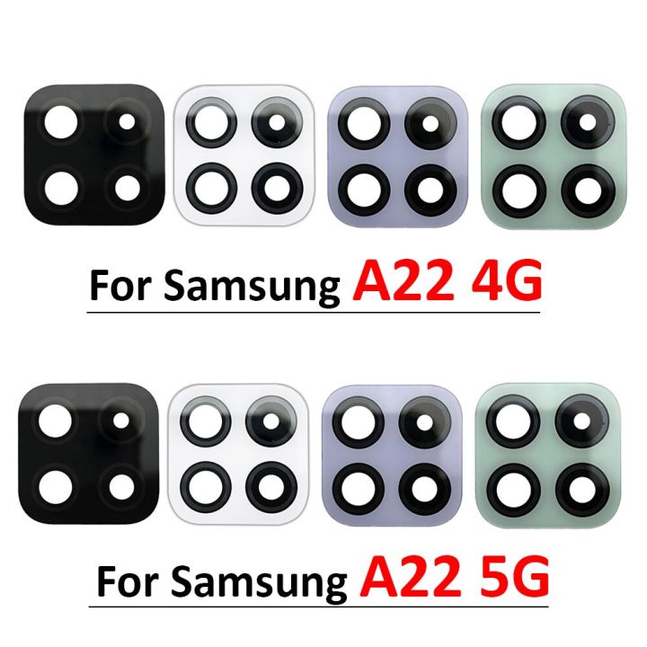10ชิ้นแก้วกล้องด้านหลังมีกาวเหมาะสำหรับ-a02-samsung-galaxy-a02s-แกน-a03-a03s-a22-4g-5g-a32-a52-a72-a33-a73-a53