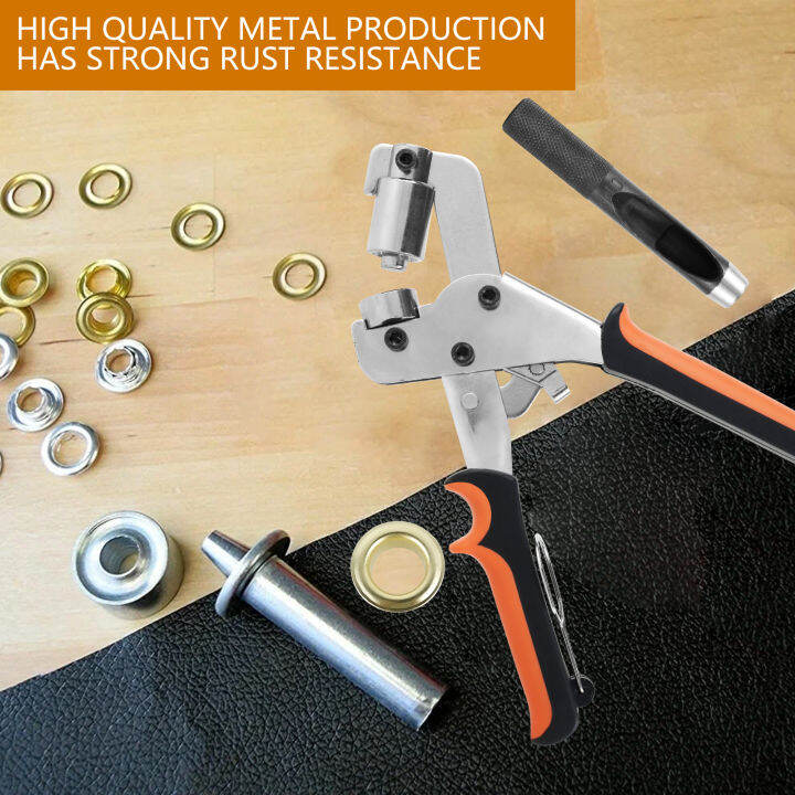 GUFUZI Manual Grommet Eyelet Pliers Kit Grommet Tool Kit Iron Grommet