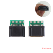 Heishada 1pcs 19pin nữ HDMI jack ổ cắm kết nối với PCB board hàn loại với