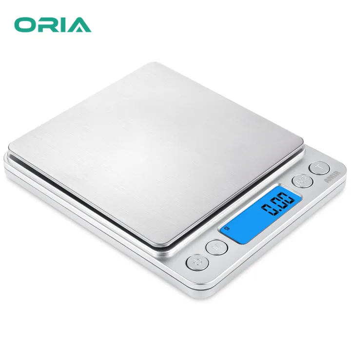ORIA เครื่องชั่งดิจิตอลครัว,500 กรัม/0.01 กรัม ที่ชั่งเครื่องประดับดิจิตอล | Lazada.co.th