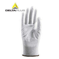 ถุงมือกันลื่นและทนต่อการสึกหรอ Pu Palm Dipped Gloves ESD Anti-Static Labor Protection Gloves