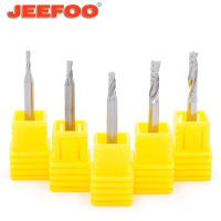 1/8 Shank One Flute Spiral Cutter End Mill Set สำหรับ PVC Carbide Milling Tungsten Steel C Router Bit สำหรับไม้ AAA Series