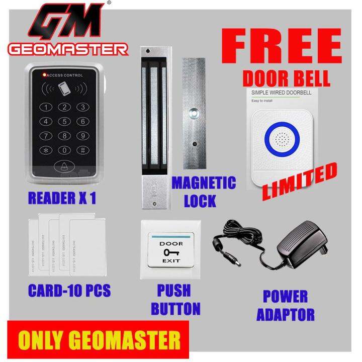 GEOMASTER SECURITY DOOR ACCESS SYSTEM FREE DOOR BELL Lazada