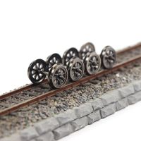 fyjhEvemodel HP1487 Model Trains 12pcs/24pcs HO Scale 1:87 38 Metal Spoked DC Wheels