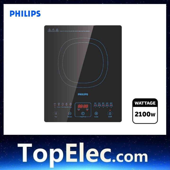 PHILIPS HD4911/62 2100W INDUCTION COOKER TopElec Lazada