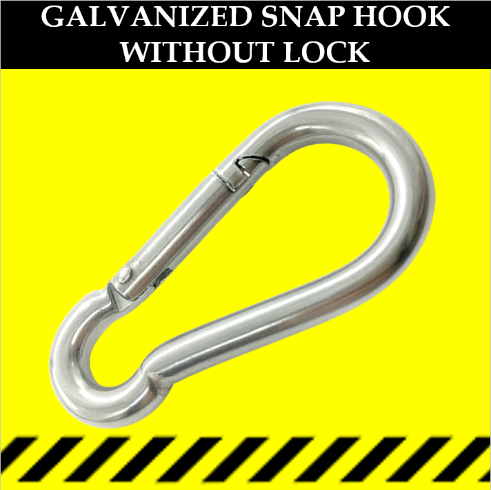 6mm Spring Link Snap Hook W/O Lock Carabiner Hook Snap Clip DRing Snap