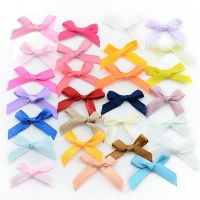 【CC】 500pcs/lot Small Polyester ribbon Bow Tie Appliques Wedding Scrapbooking Embellishment Crafts Accessory