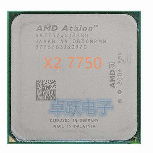 Amd Athlon Tm 7750 Dual Core Processor 2.71 Ghz AMD Athlon 64 X2 7750 2.7GHz Dual Core Processor Socket AM2/AM2 940-pin