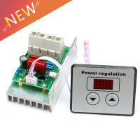 ตัวควบคุมแรงดันไฟฟ้า AC 220V 10000W SCR Super Power Digital Regulator Dimmer Speed Thermostat 80A