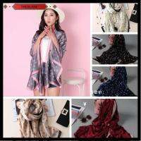 THEBLANC Cashmere Silk Cape Lady Shawl Women Scarves Flower Printed Neckerchief Knitted Wrap