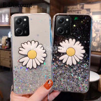 เคสพร้อมส่งสำหรับ Redmi Note12 Pro Plus เคสพับเป็นขาตั้งดอกไม้แวววาวลายดวงดาวกากเพชรอ่อนดวงจันทร์สำหรับ Redmi Note 12 Pro Plus ฝาหลัง