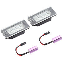 [Auto Era] สำหรับ VW Golf Mk6 Mk7 Plus Touareg Mk2 Touran Passat B6 B7 Tiguan Jetta Audi Q3 A3 A4 A7 Q7 LED ใบอนุญาตจำนวนแผ่นโคมไฟ