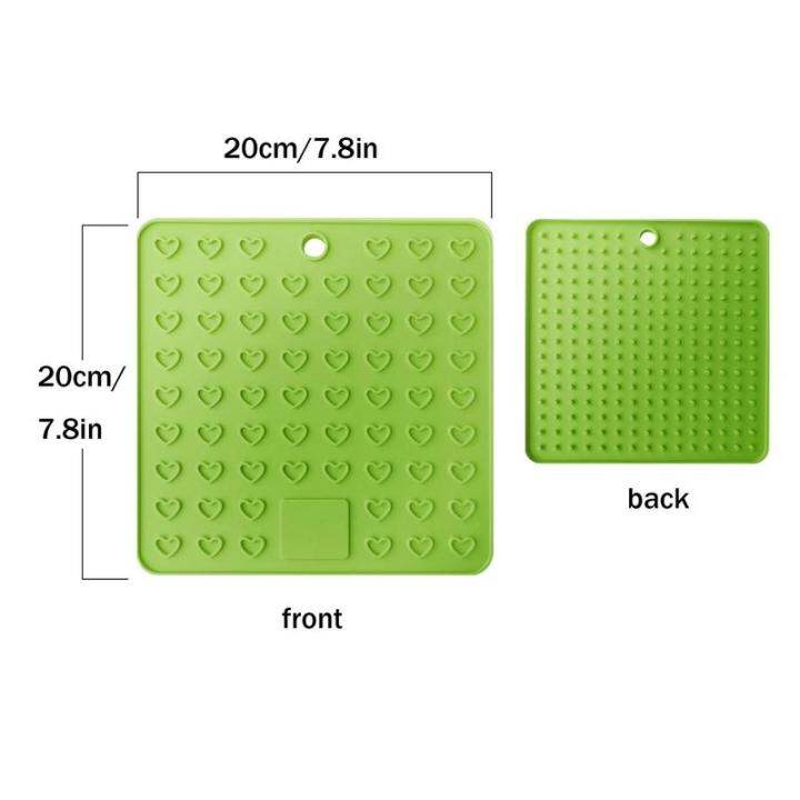 trivets-สำหรับจานร้อนซิลิโคนเสื่อขาตั้งสามขาสำหรับห้องครัวจานร้อน-hangable-ลื่นทนความร้อนหม้อขาตั้งสามขาเครื่องล้างจานปลอดภัย