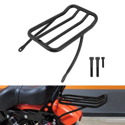 Motorcycle Black Luggage Rear Carrier Luggage Rack For Harley Sportster XL 883 1200 48 72 2004-up