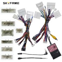 SKYFAME Car 16pin Wiring Harness Adapter Canbus Box Decoder Android Radio Power Cable For Renault Megane 4 Koleos Tesla Style