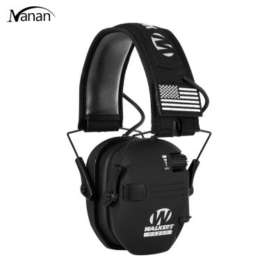 Ready Stock Shooting Ear Protective Safety Earmuffs Noise Reduction Electronic Earmuffs Hearing Protector Compatible For Huning Nrr23db