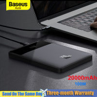 Baseus 20000mAh Power Bank 100W Type C PD Fast Charging Powerbank Portable External Battery Charger for Notebook with 100W Cable