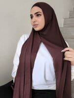 【YF】 Premium Instant Hijabs Jersey Hijab for Woman Neck Scarf Cotton Scarves Women Bandana Headscarf Femme Musulman Ramadan