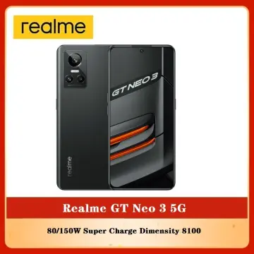 Realme GT Neo 3 150W 5G Smartphone Android 12 Dimensity 8100 Octa Core  NFC-12GB
