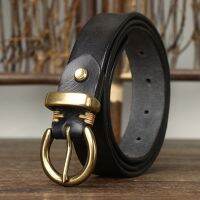 2.8CM Thick Genuine Leather Belt For Men Pin Buckle Top Cowhide Full Match Casual Jeans Man Belts High Quality Vintage Luxury Belts