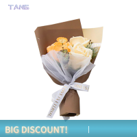 ?【Lowest price】TANG 3หัวประดิษฐ์กุหลาบช่อมือถือสบู่ดอกไม้แม่วันของขวัญดอกไม้ประดิษฐ์ของขวัญกรณีตกแต่งบ้านตกแต่ง