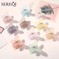 SEREQI สีขนมผีเสื้อผมคลิปจับปลาฉลามน้ำค้างแข็งคลิปคลิป DA0219