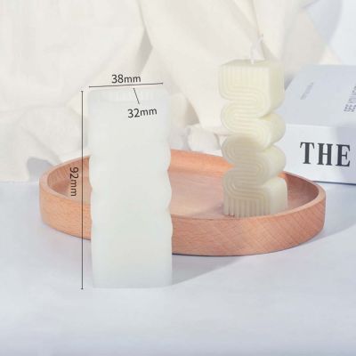 Mold Wax Mold Geometric Candle Mold Wave Candle Mold S-shaped Pillar Candle Mold Candle Mold Silicone Candle Mold