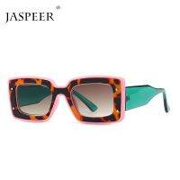 【CC】❈❅  JASPEER Ladies Glasses UV400 Leopard Thick Frame Sunglasses women 2022 Female Gifts