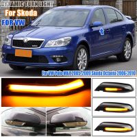 2pcs Amber For Volkswagen VW Polo MK4 9N 2005-2007 2008 2009 Facelift Car LED Dynamic Turn Signal Blinker Light Side Mirror Lamp