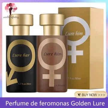 Golden Lure Pheromone Men's Perfume, 50 ml Golden Lure Pheromone Perfume,  Pheromones for Men to Attract Women, Body Spray, Long-Lasting Pheromone  Perfume for Men, Lure Her Perfume for Men (Black) : 