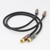 Pair Hi-END X401 Interconnect Cable 99.9998% OFC Copper with 24K Gold Plated HI End RCA
