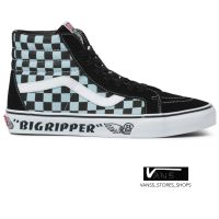 VANS SK8 HI SE BIKES BIG RIPPER BLACK PLUME REFLECTIVE CHECK