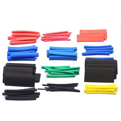 Limited Time Discounts 127/164Pcs 2:1 Heat Shrink Tube Kit Shrinking Assorted Polyolefin Insulation Sleeving Heat Shrink Tubing Wire Cable 8 Sizes