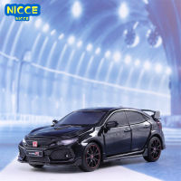 Nicce 1:32ฮอนด้าซีวิค TYPE-R D Iecast ของเล่นยานพาหนะ4สีโลหะรถรุ่นเก็บรถของเล่นสำหรับเด็กของขวัญคริสต์มาส F364