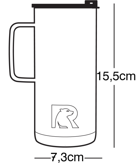 Ly giữ nhiệt mỹ rtic 16oz travel mug bằng thép không gỉ - ly nước giữ nhiệt mỹ chất lượng 2