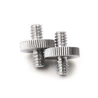 1/4 1/4 Male To 1/4 Male Threaded Sekrup Adaptor Threaded Sekrup Foto Aksesoris 2 Pcs