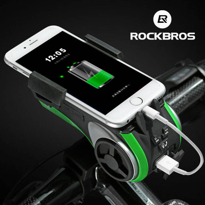 ROCKBROS Waterproof 5 in 1 Bike Speaker Bicycle Phone Holder Bluetooth