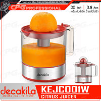 DECAKILA เครื่องคั้นน้ำส้ม เครื่องคั้นน้ำผลไม้ ไฟฟ้า 30 วัตต์ ขนาด 0.8 ลิตร รุ่น KEJC001W