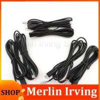 Merlin Irving Shop 2meter 2pin 4pin core Type-C Male Female diy Power Supply Extension repair Wire USB 2.0 Cable Charger Connector Plug Data line