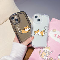 เคสรองรับการกระแทกชิบะอินุน่ารักป้องกันการตกกระแทกสำหรับ iPhone 14 Pro Max 13 12 11 XR 8 7 SE2