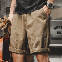 2023 Mens Shorts Khaki Cargo Shorts Summer Bermudas Male Flap Pockets Jogger Shorts Mens Casual Working Army Tactical Bermudas