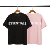 FOG FEAR OF GOD ESSENTIALS Neutral ผู้ชายและผู้หญิงแฟชั่นลำลองเสื้อยืดแขนสั้น wyh