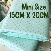 15 cm x 20 cm Mini Size ผ้าแคนวาส ขนาดตัดแบ่ง (ชิ้นเล็กมาก สำหรับตัวอย่าง หรือผ้าปิดจมูก) ลายจุด เนื้อดี ลายจุด 12 ออนซ์ เนื้อหนา Canvas Fabric