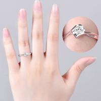 Temperament light and luxurious marriage proposal Moissanite diamond angel kiss ring Douyin live broadcast hot-selling explosive ring simple and versatile trendy